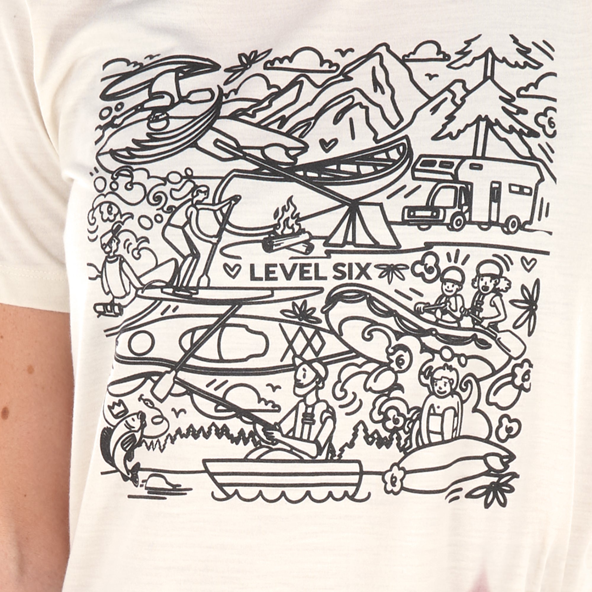 level-six-graffiti-tee-t-shirt-femme-blanc-upf-30 image 3