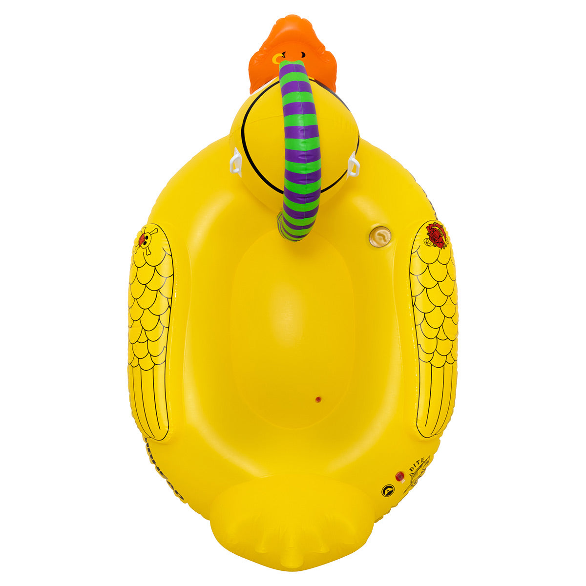 airhead-punk-duck-flotteur-piscine-canard-g-ant-jaune-porte-gobelet image 5