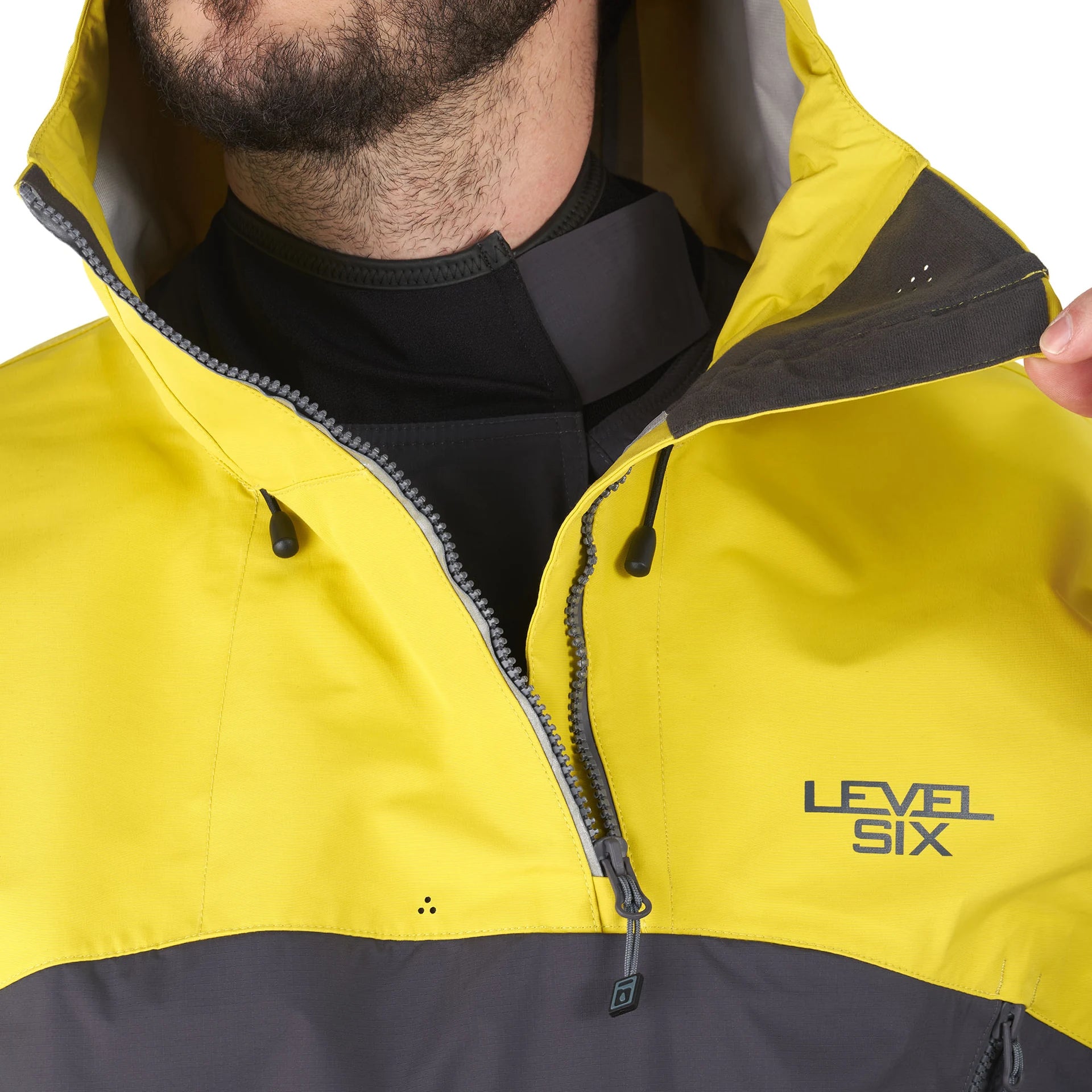 level-6-juneau-haut-kayak-semi-tanche-citron-homme image 5