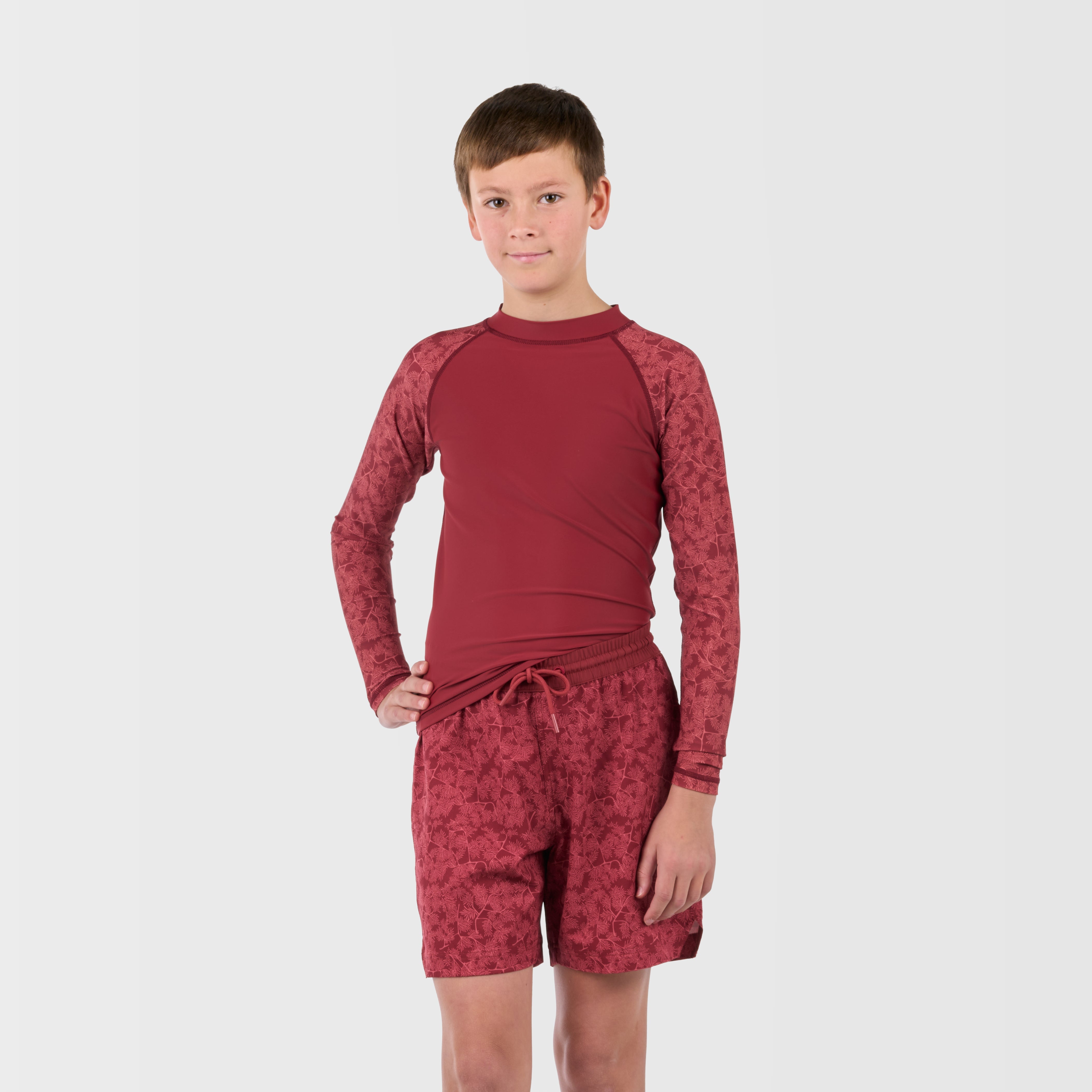 level-6-slater-t-shirt-anti-uv-enfant-10y-deep-teal-upf-50 image 7