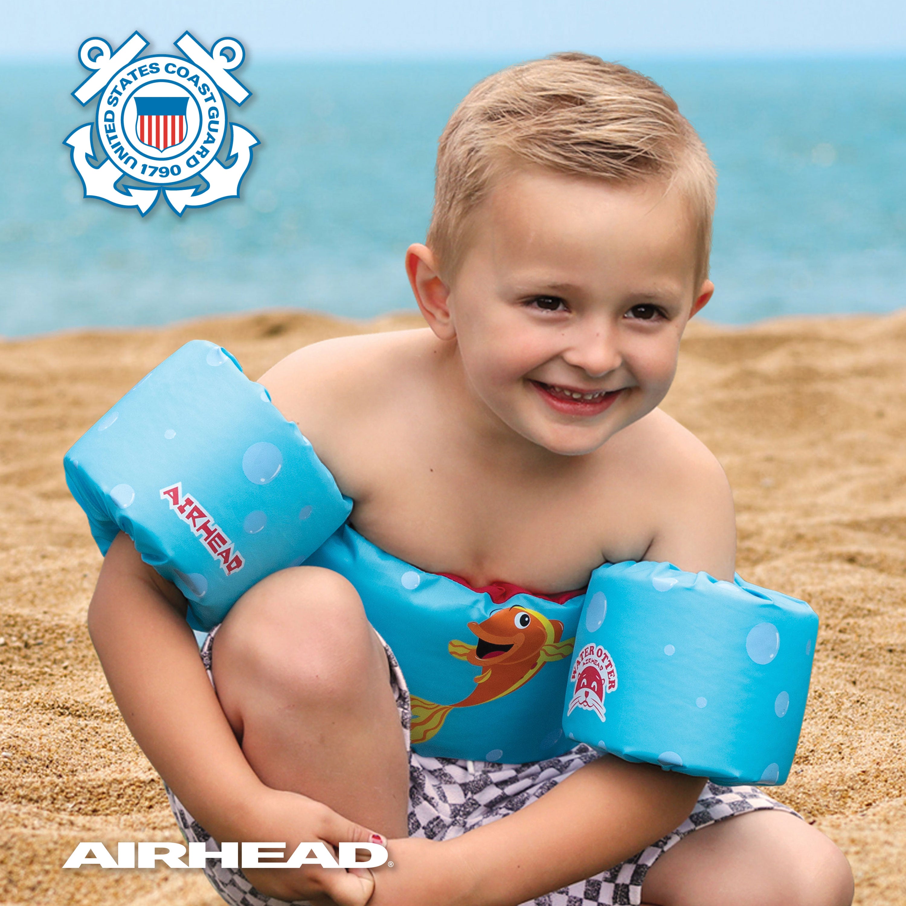 airhead-water-otter-classic-gilet-sauvetage-enfant-fish-friends image 2