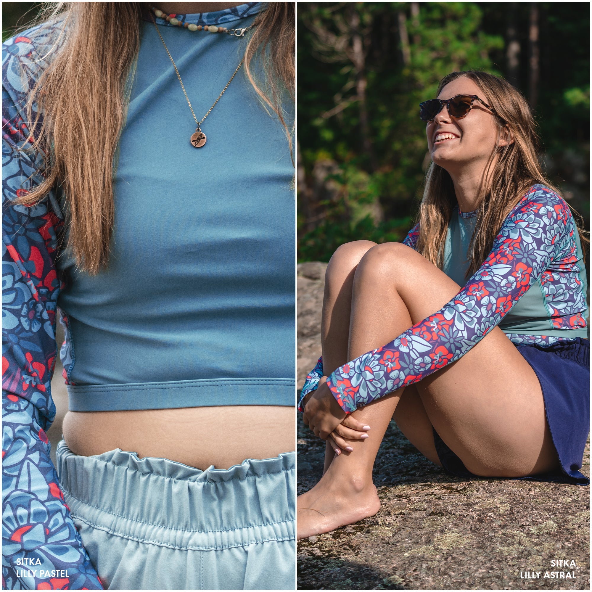 level-6-sitka-lycra-femme-floral-blue-cropped-upf-50-recycl image 5