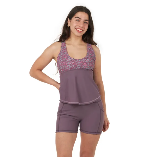 level-6-dahlia-tankini-femme-blossom-grape-upf50 image 1