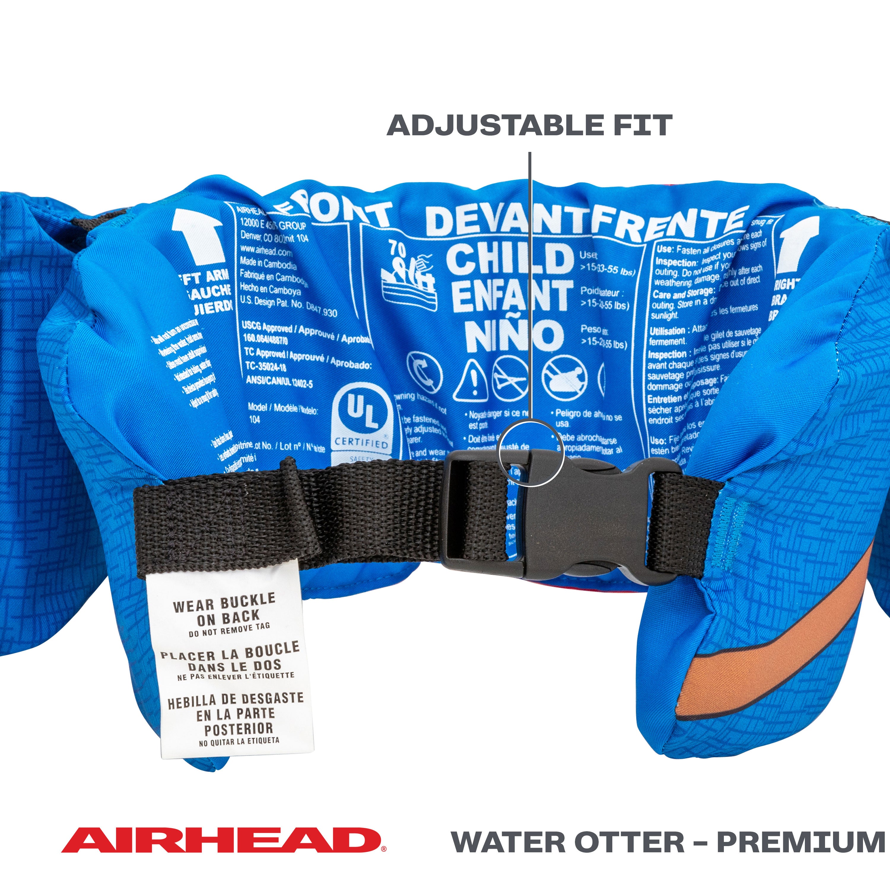 airhead-water-otter-premium-gilet-sauvetage-enfant-shark image 3