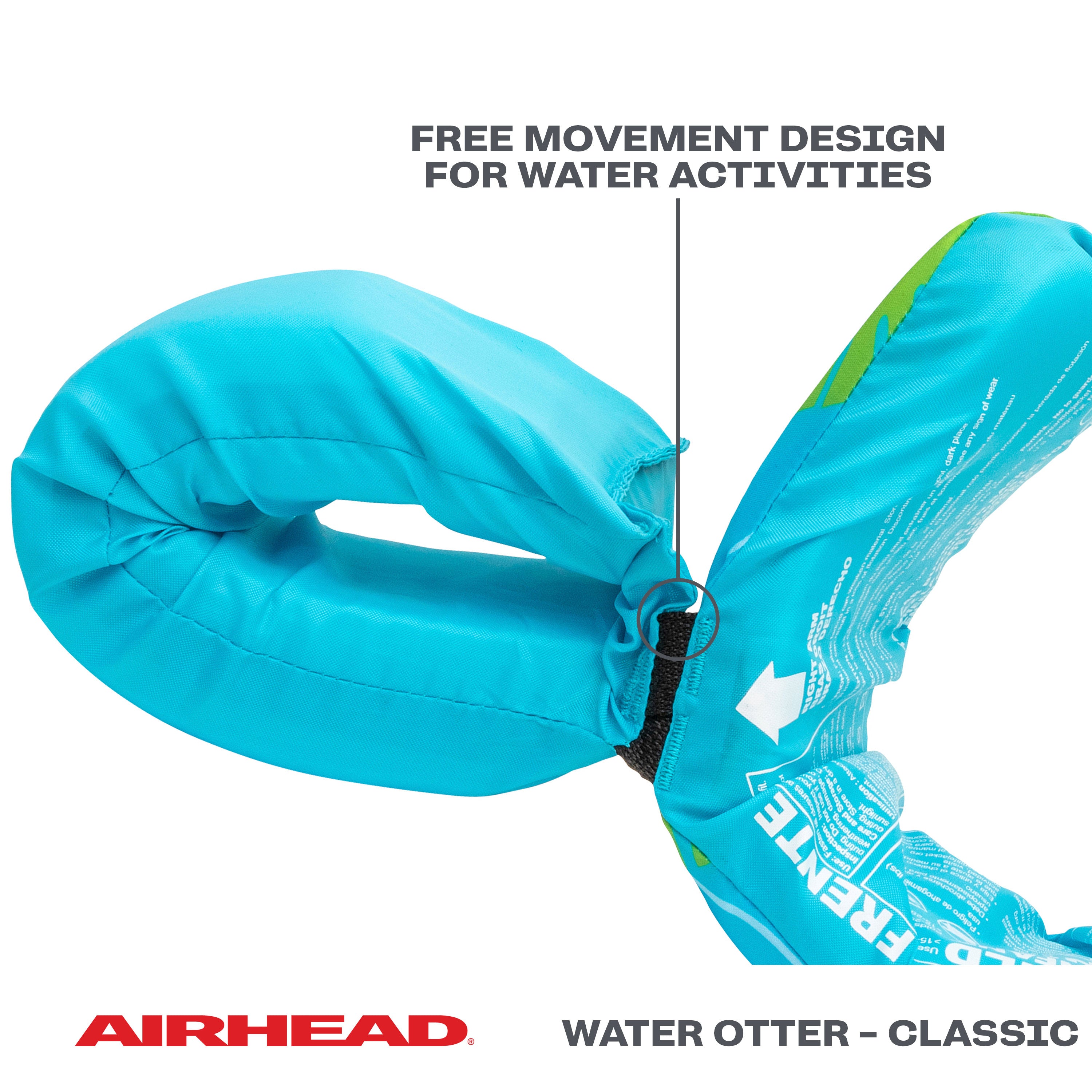airhead-water-otter-classic-gilet-sauvetage-enfant-fish-friends image 6