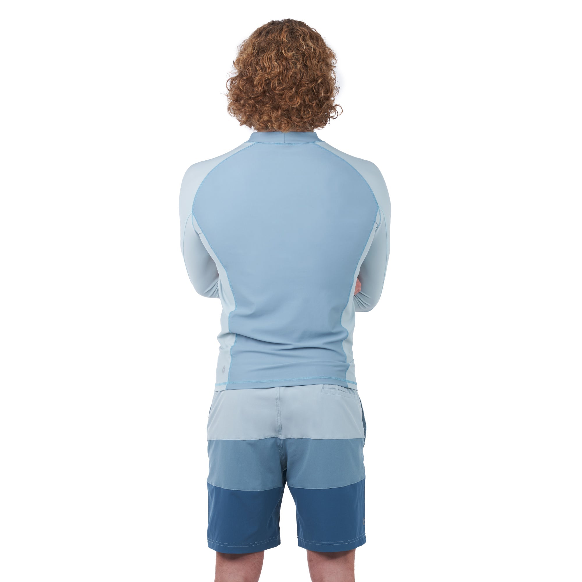 level-6-mercury-rashguard-lycra-homme-smoke-blue-upf-50 image 3