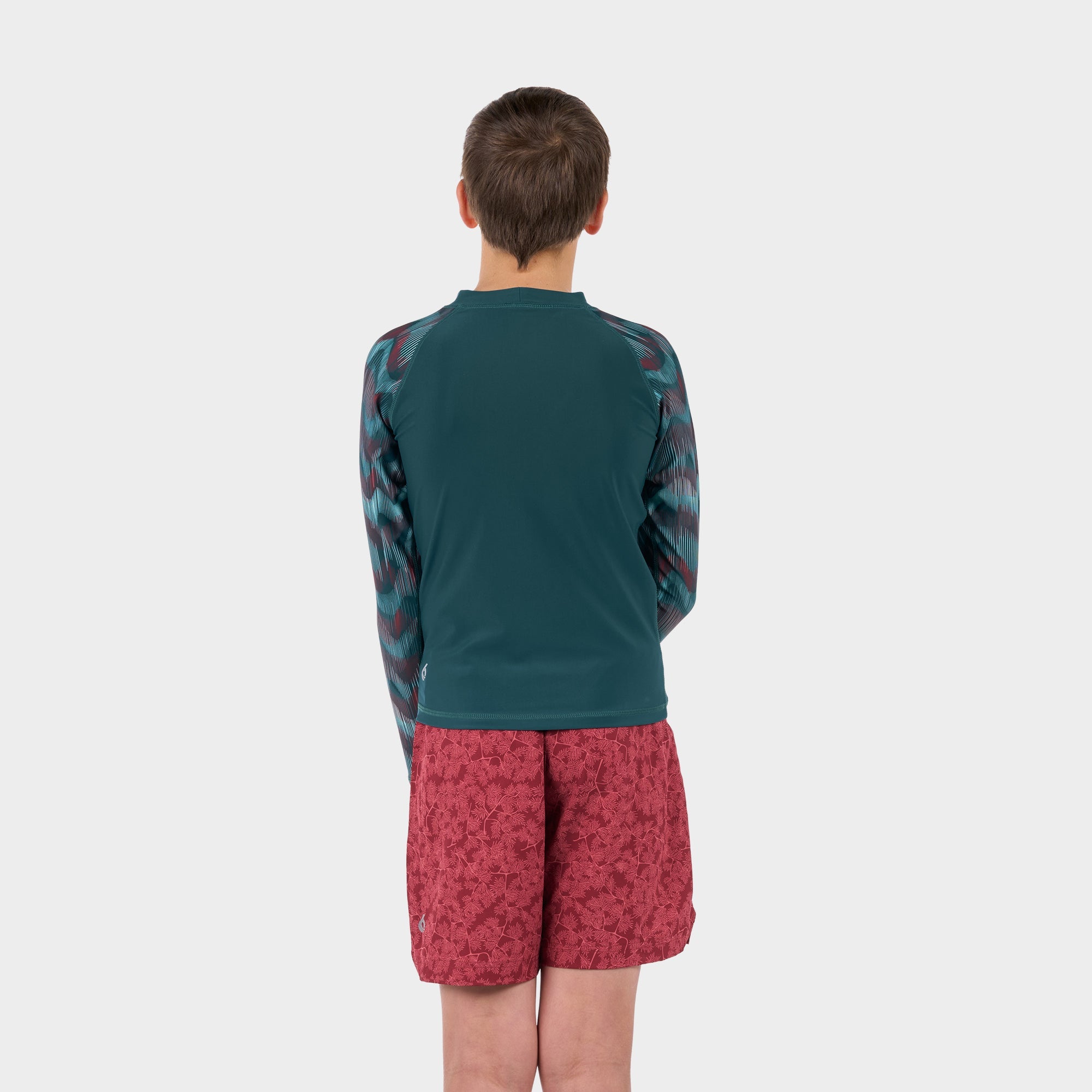 level-6-slater-t-shirt-anti-uv-enfant-10y-deep-teal-upf-50 image 4
