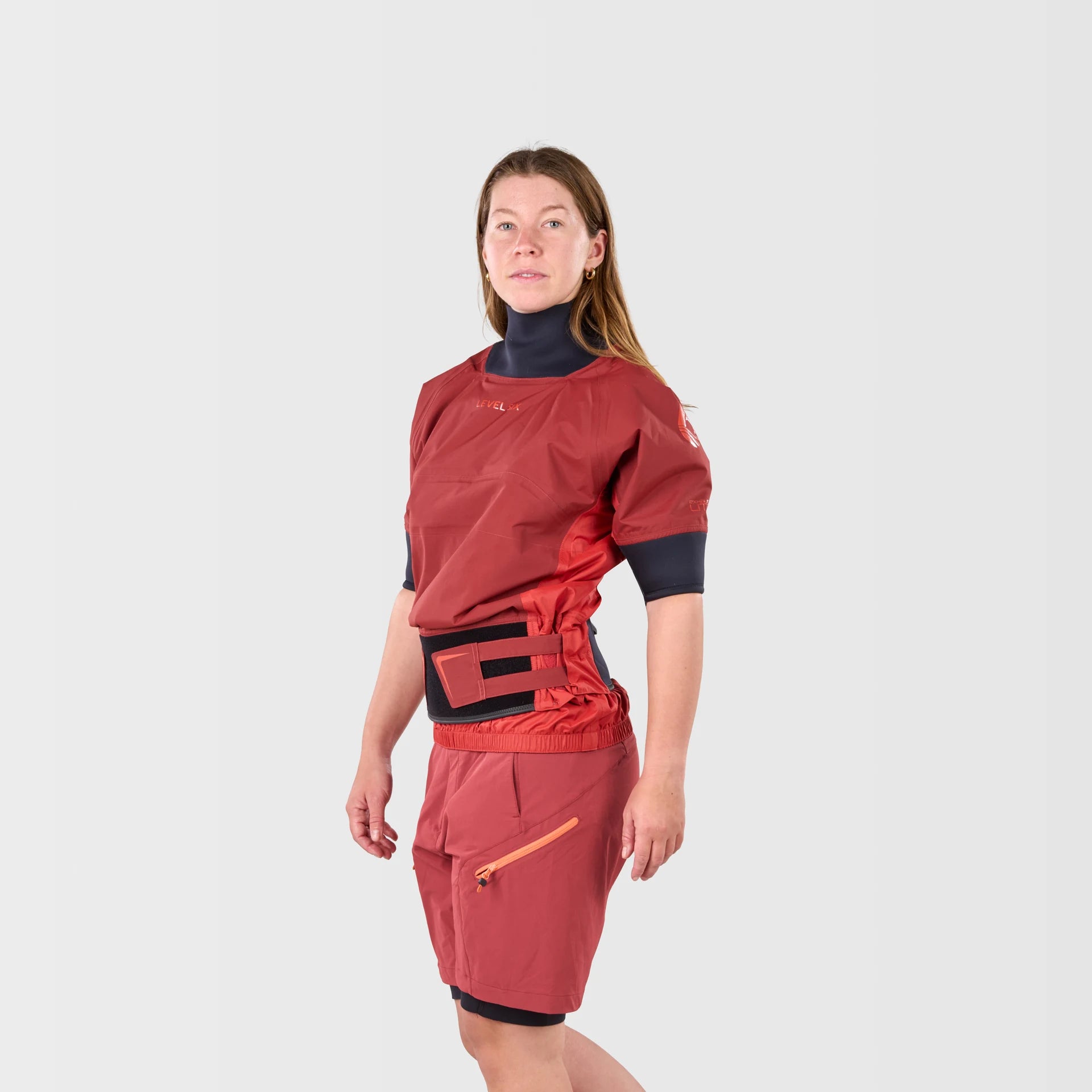 level-6-solstice-top-semi-dry-femme-fired-brick-manches-courtes image 4
