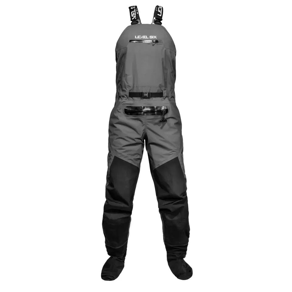 level-6-breakwater-bib-salopette-kayak-charcoal-m image 1