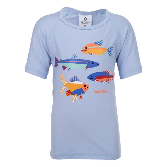 level-6-mackerel-t-shirt-anti-uv-enfant-manches-courtes image 1