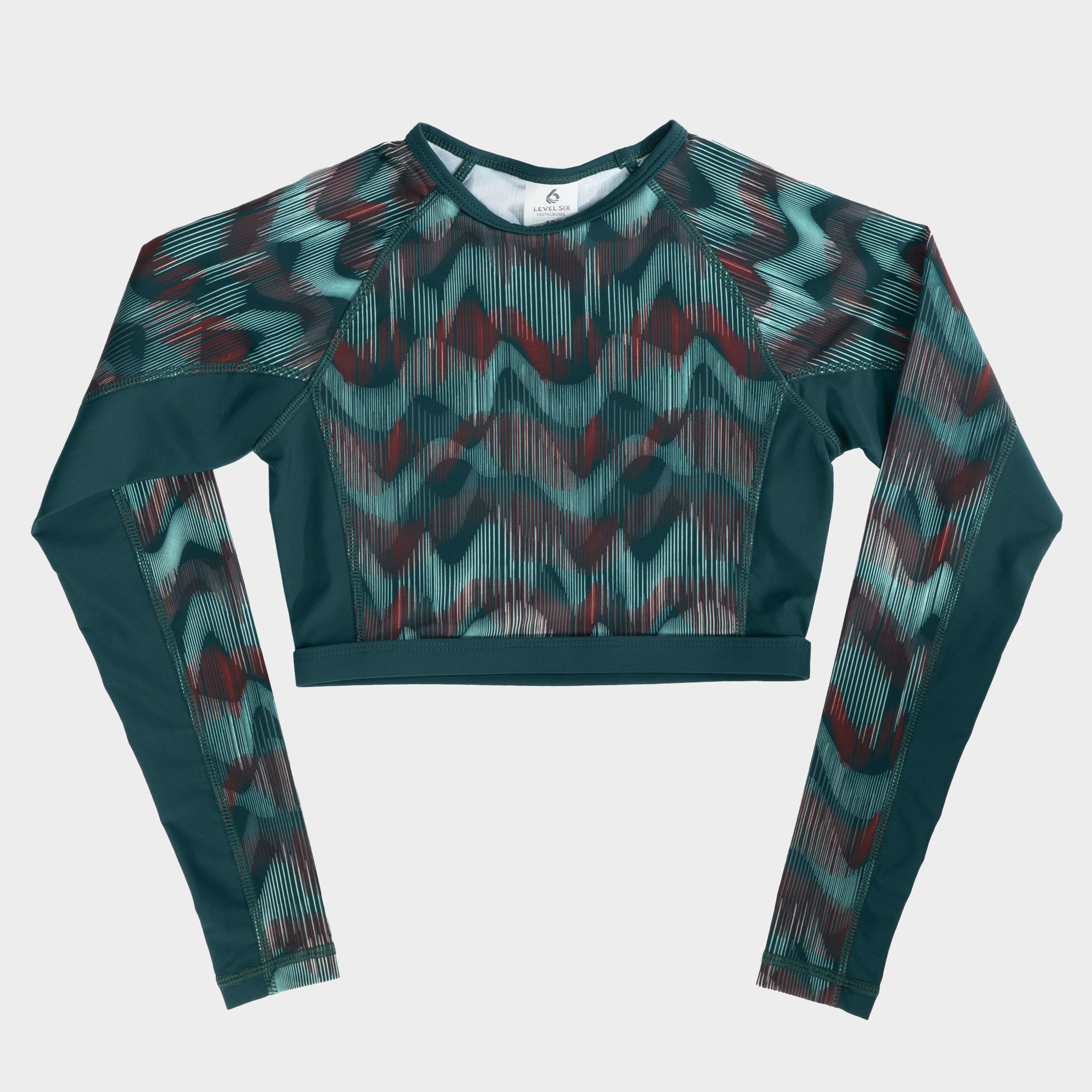 level-6-isla-rashguard-enfant-12-ans-teal-aurora image 1
