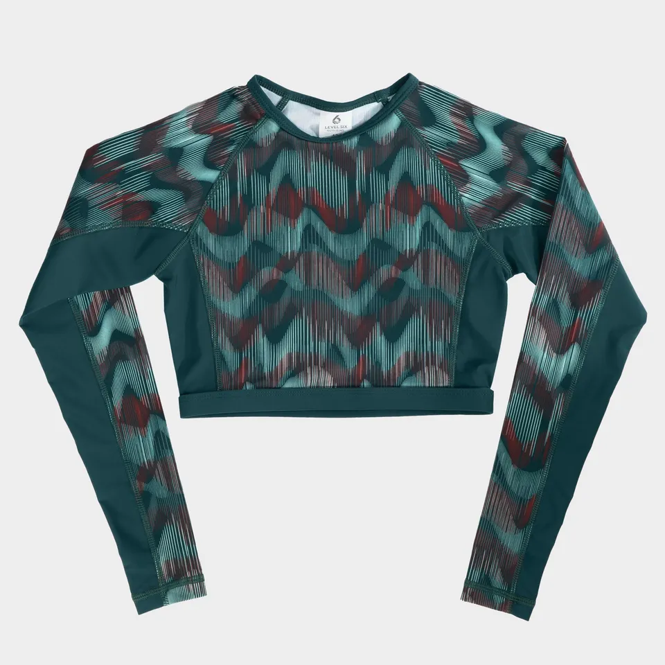 level-6-isla-rashguard-enfant-12-ans-teal-aurora image 1