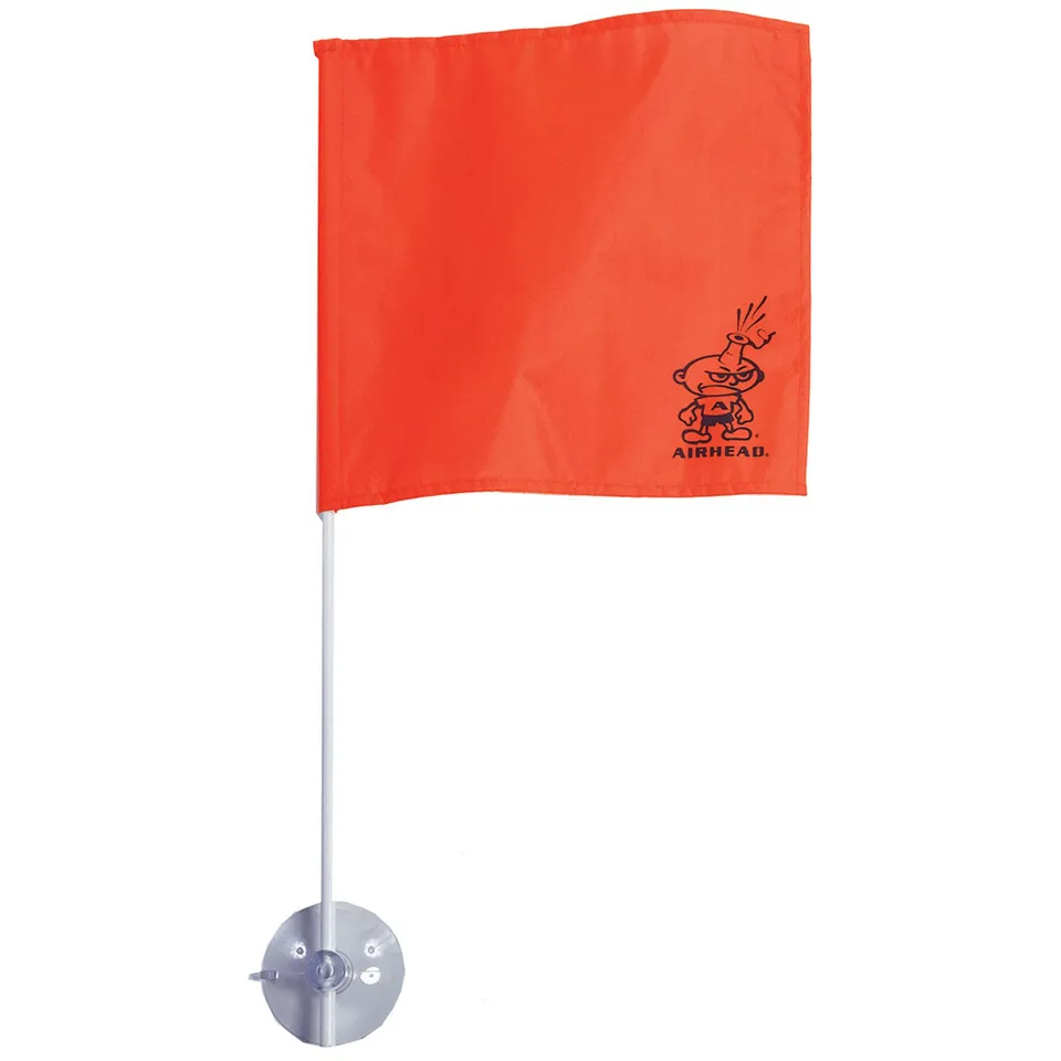 airhead-stik-a-flag-drapeau-ski-nautique-12-x-12-orange image 1