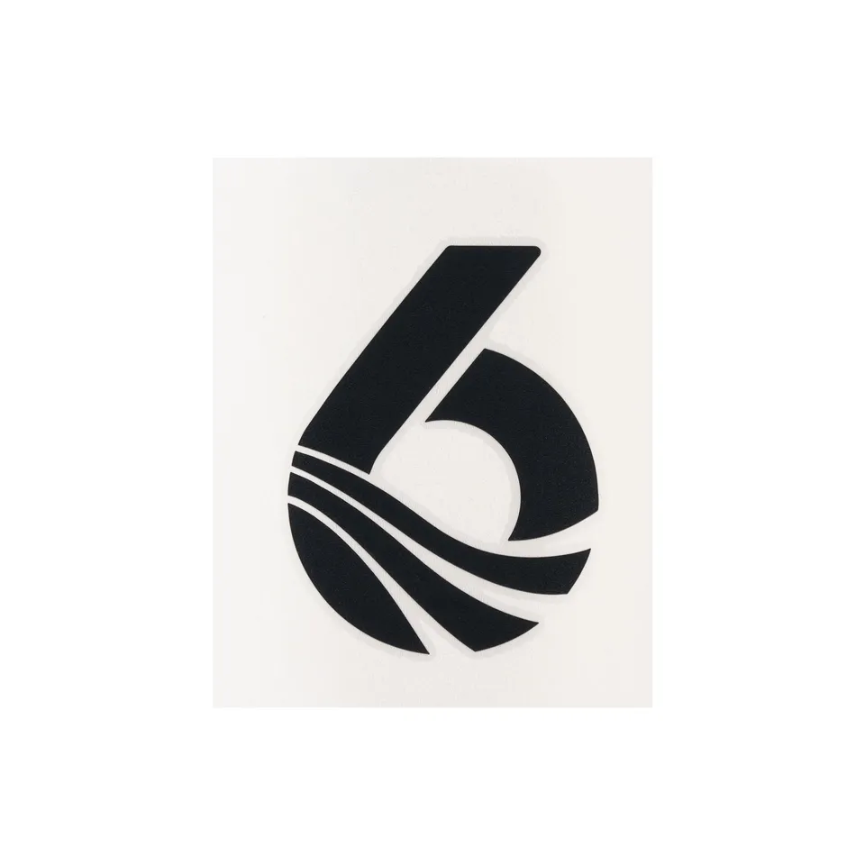 level-6-6-logo-transfer-sticker-autocollant-noir image 1