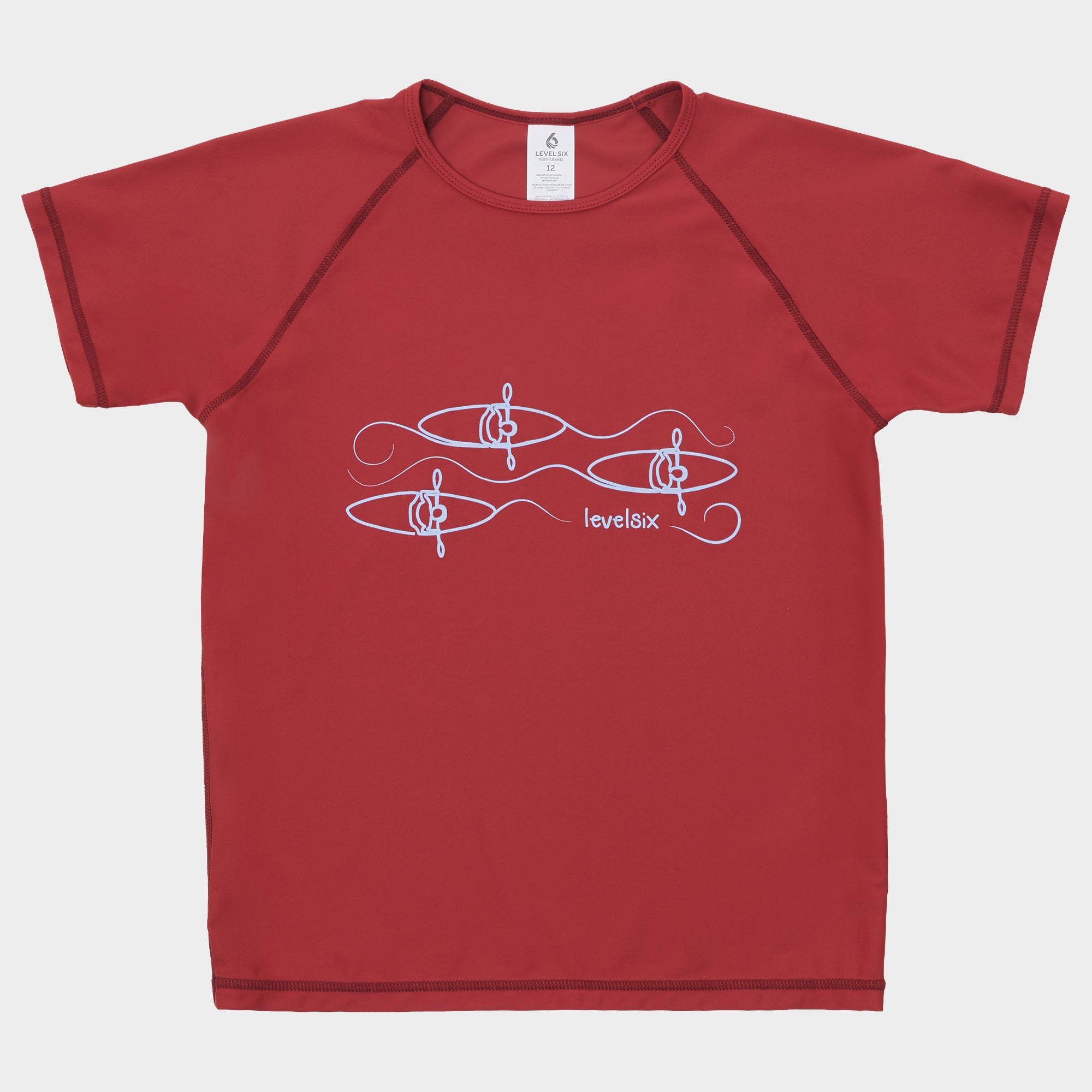 level-6-bodhi-t-shirt-anti-uv-enfant-red-pear-upf-50 image 1