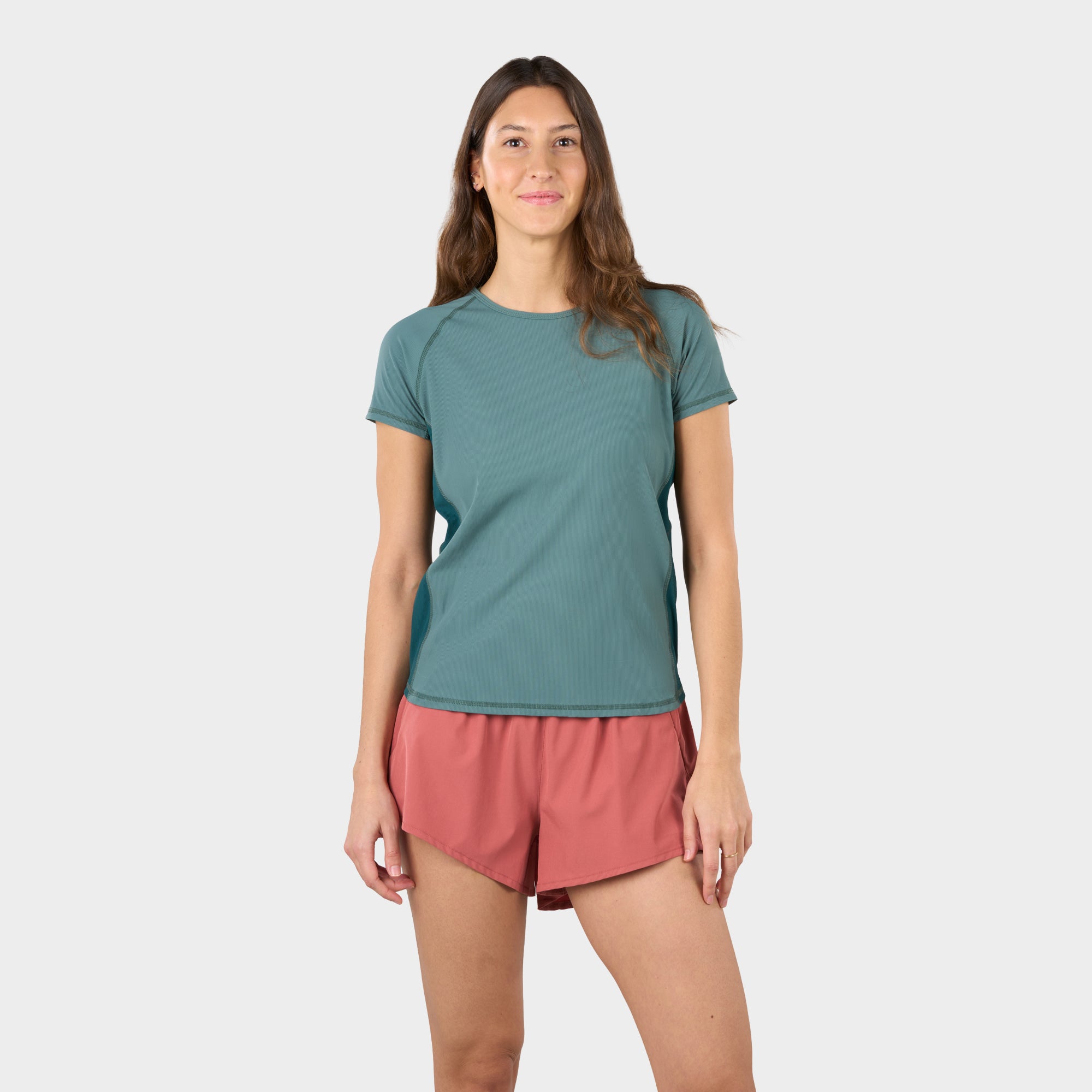 level-6-athena-t-shirt-anti-uv-femme-manches-courtes-bleu image 3
