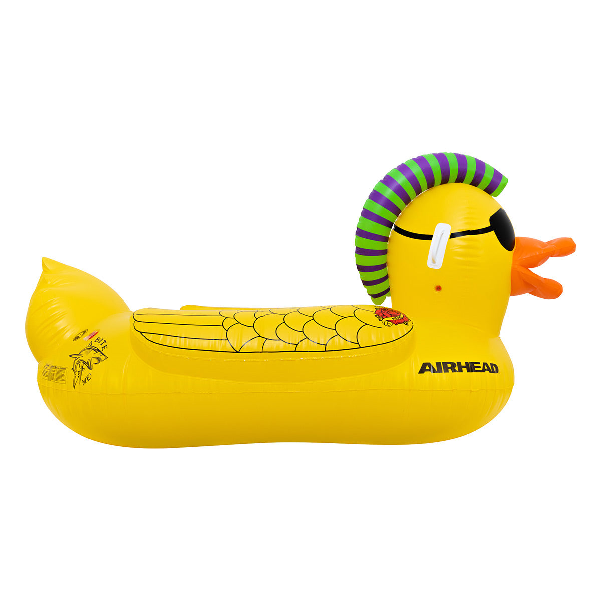airhead-punk-duck-flotteur-piscine-canard-g-ant-jaune-porte-gobelet image 4