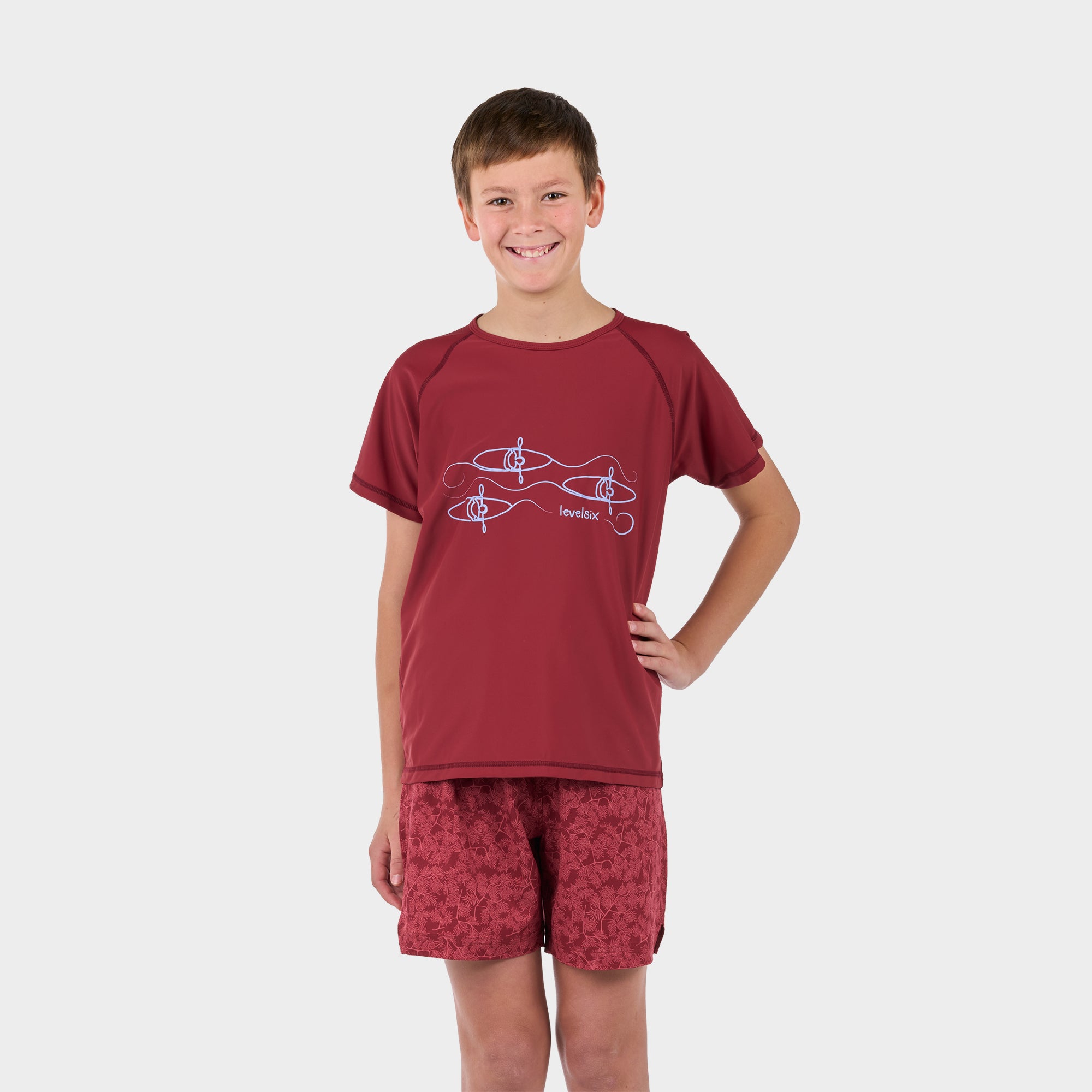 level-6-bodhi-t-shirt-anti-uv-enfant-red-pear-upf-50 image 2