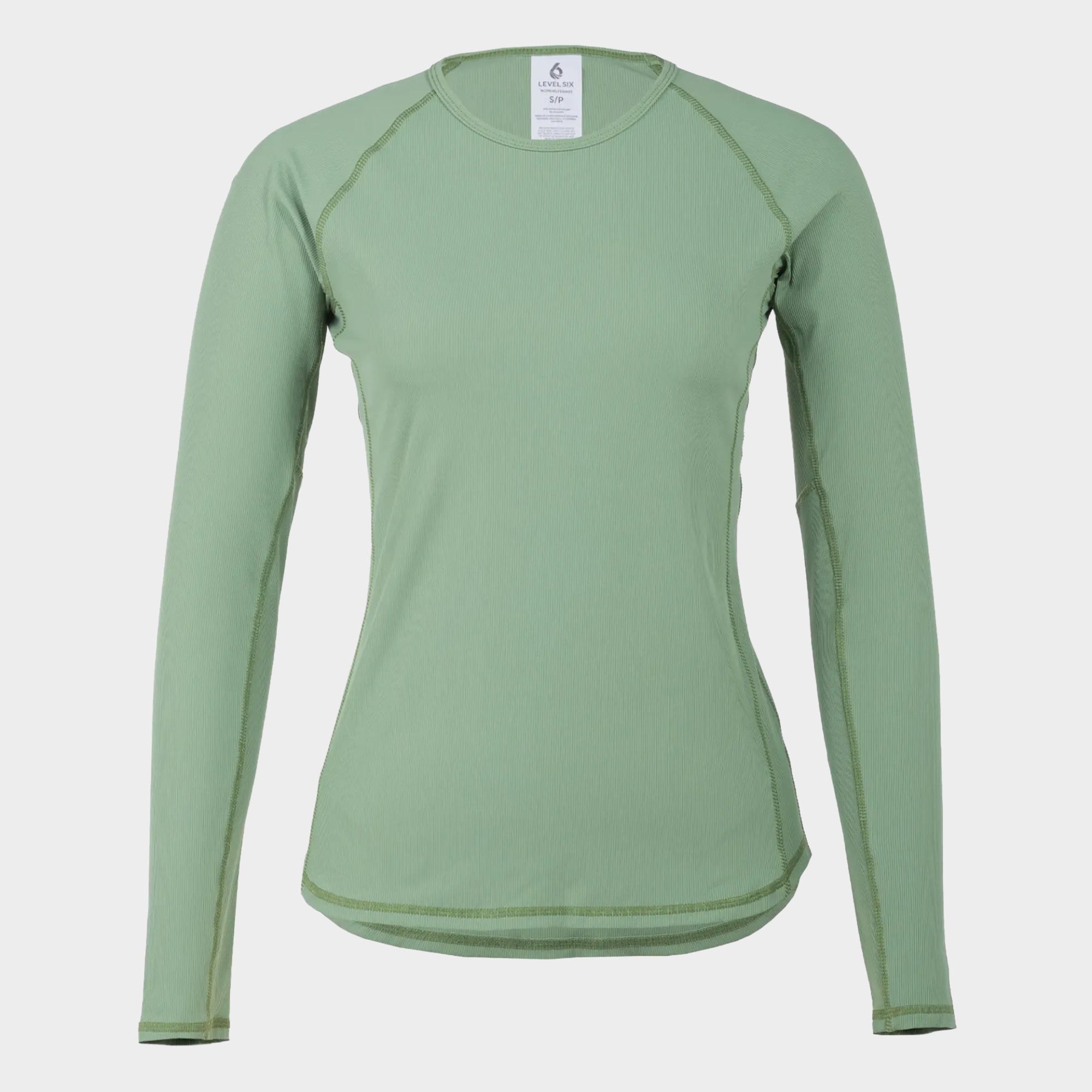 level-6-athena-t-shirt-anti-uv-femme-manches-longues-vert image 1