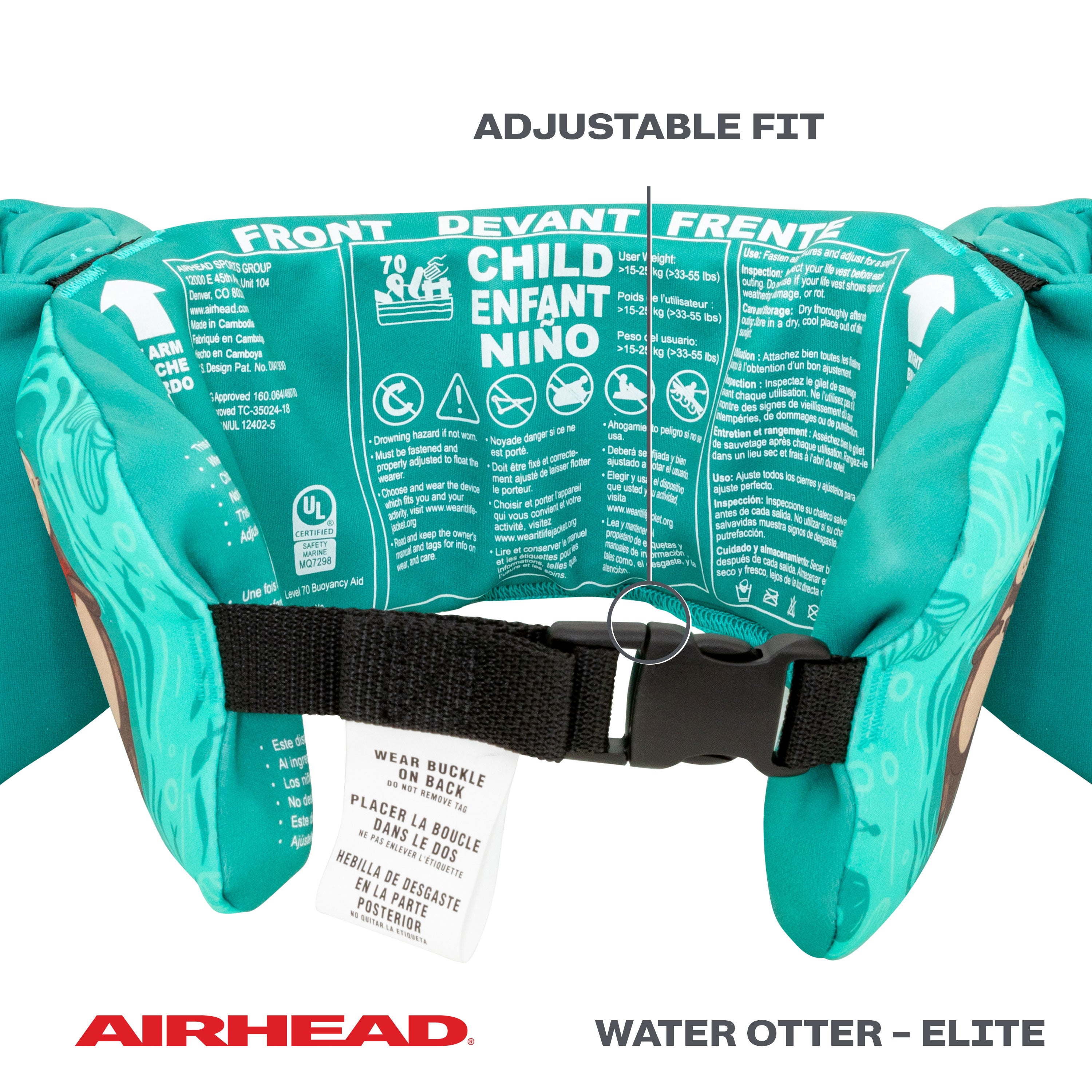 airhead-water-otter-elite-gilet-sauvetage-enfant-otter image 3