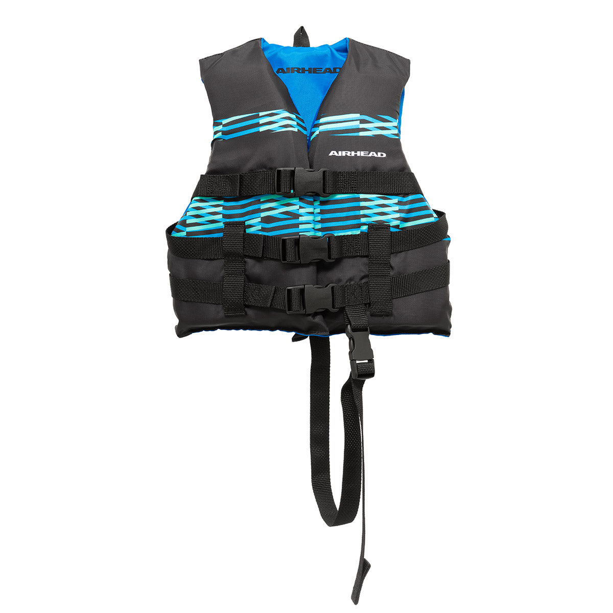 airhead-element-gilet-de-sauvetage-enfant-noir-et-bleu-ouvert image 5