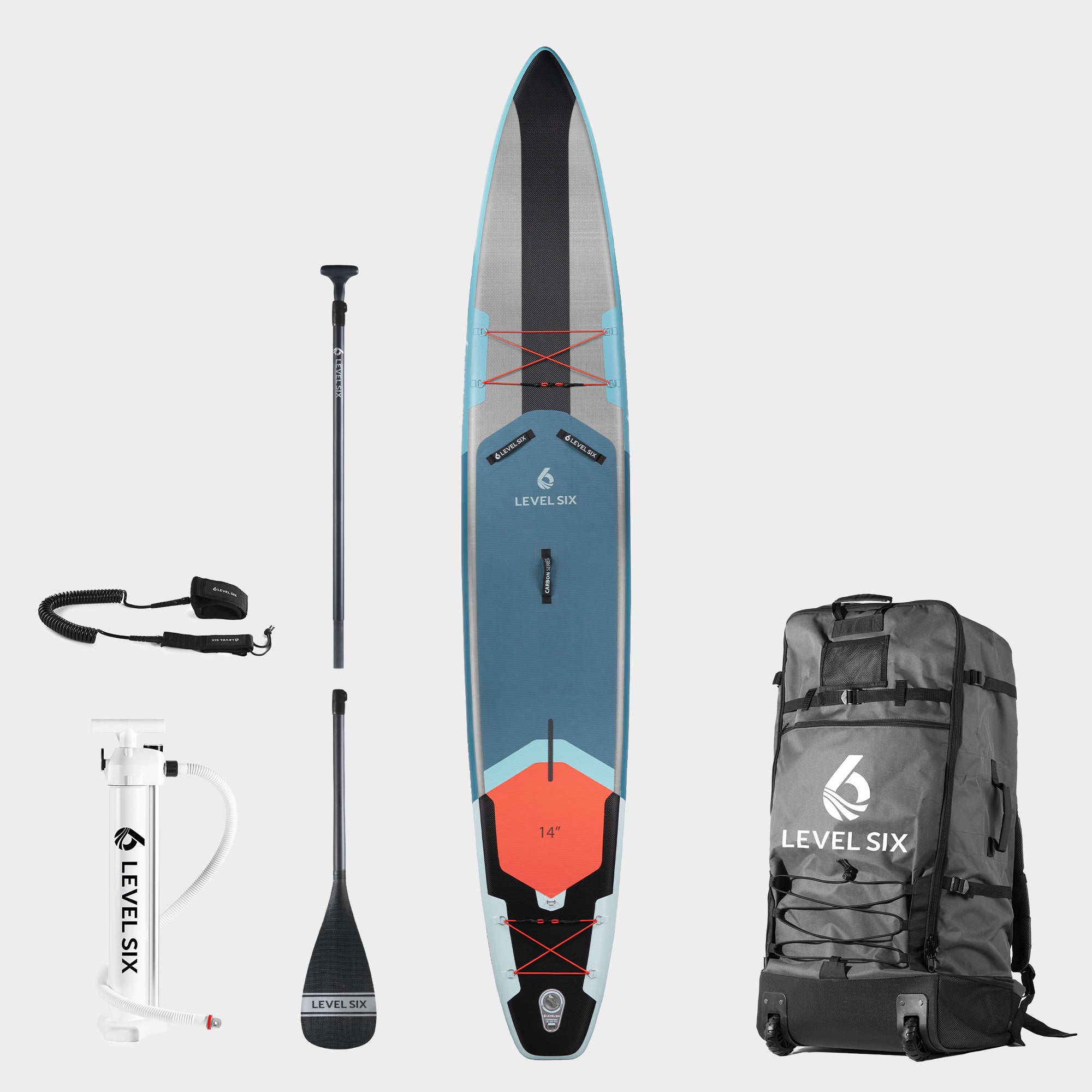 level-6-fourteen-carbon-isup-package-paddle-gonflable-persimmon image 2