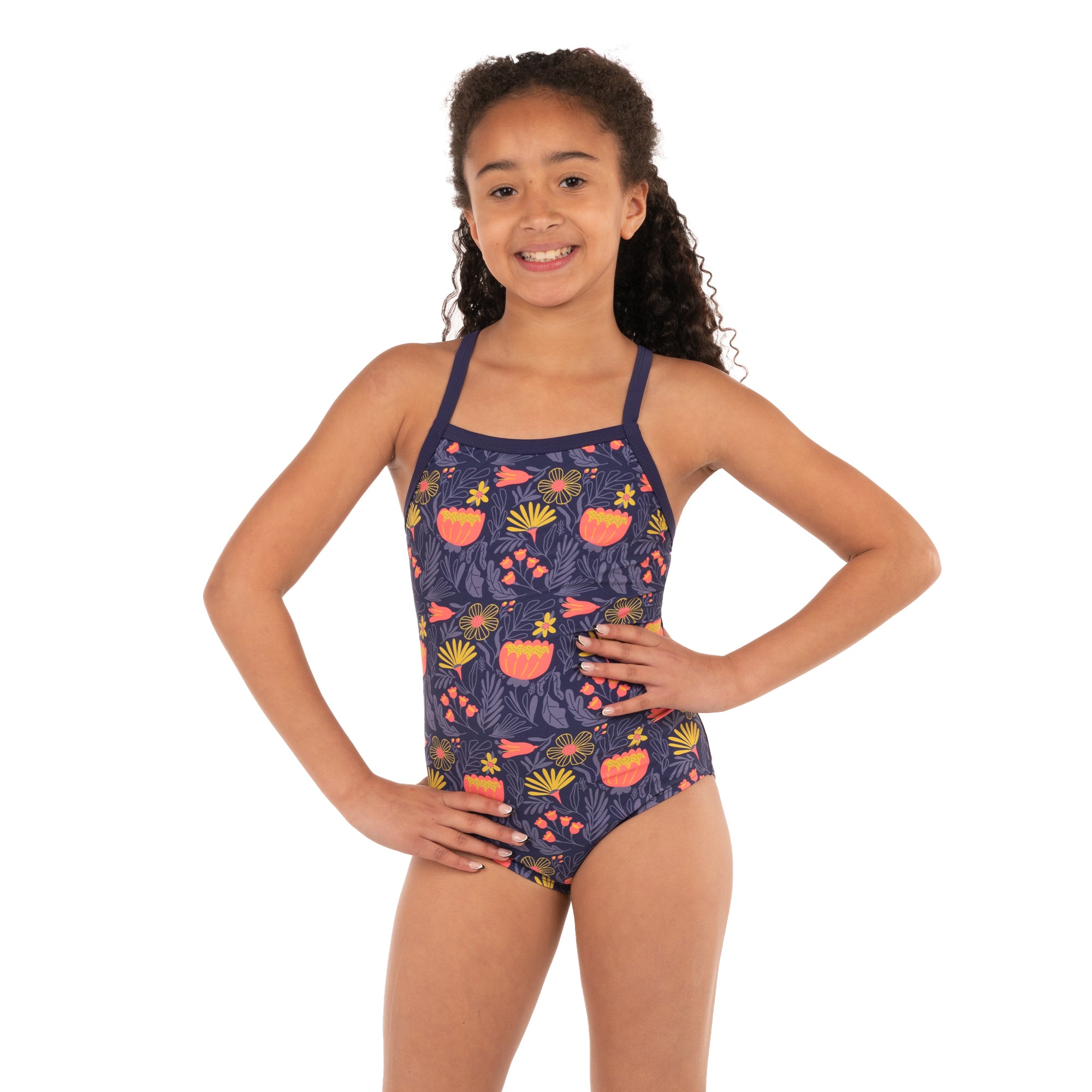 level-6-taylor-maillot-fille-une-pi-ce-corail-10y-upf50 image 1