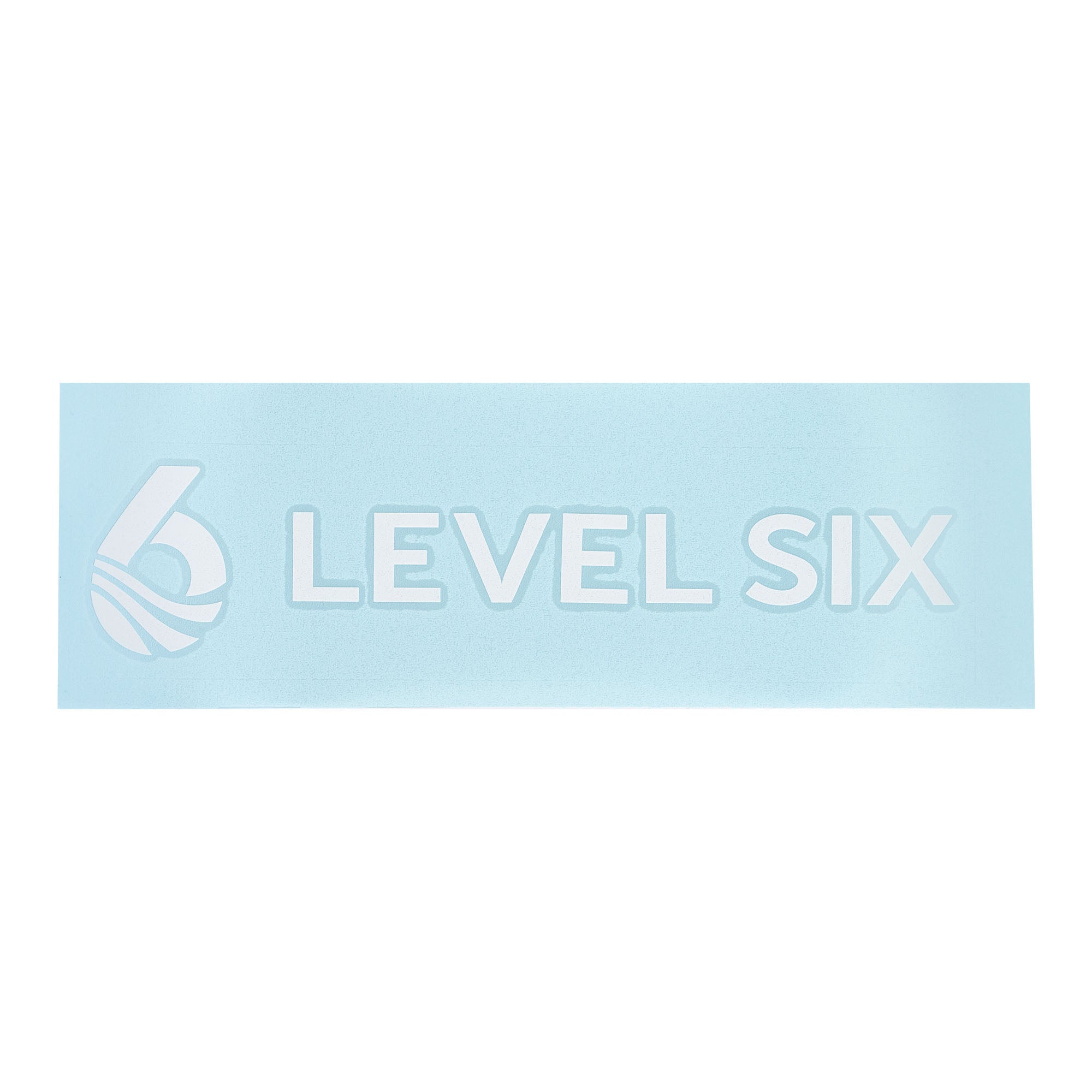 level-six-logo-transfer-sticker-kayak-noir-mat-24-cm image 2