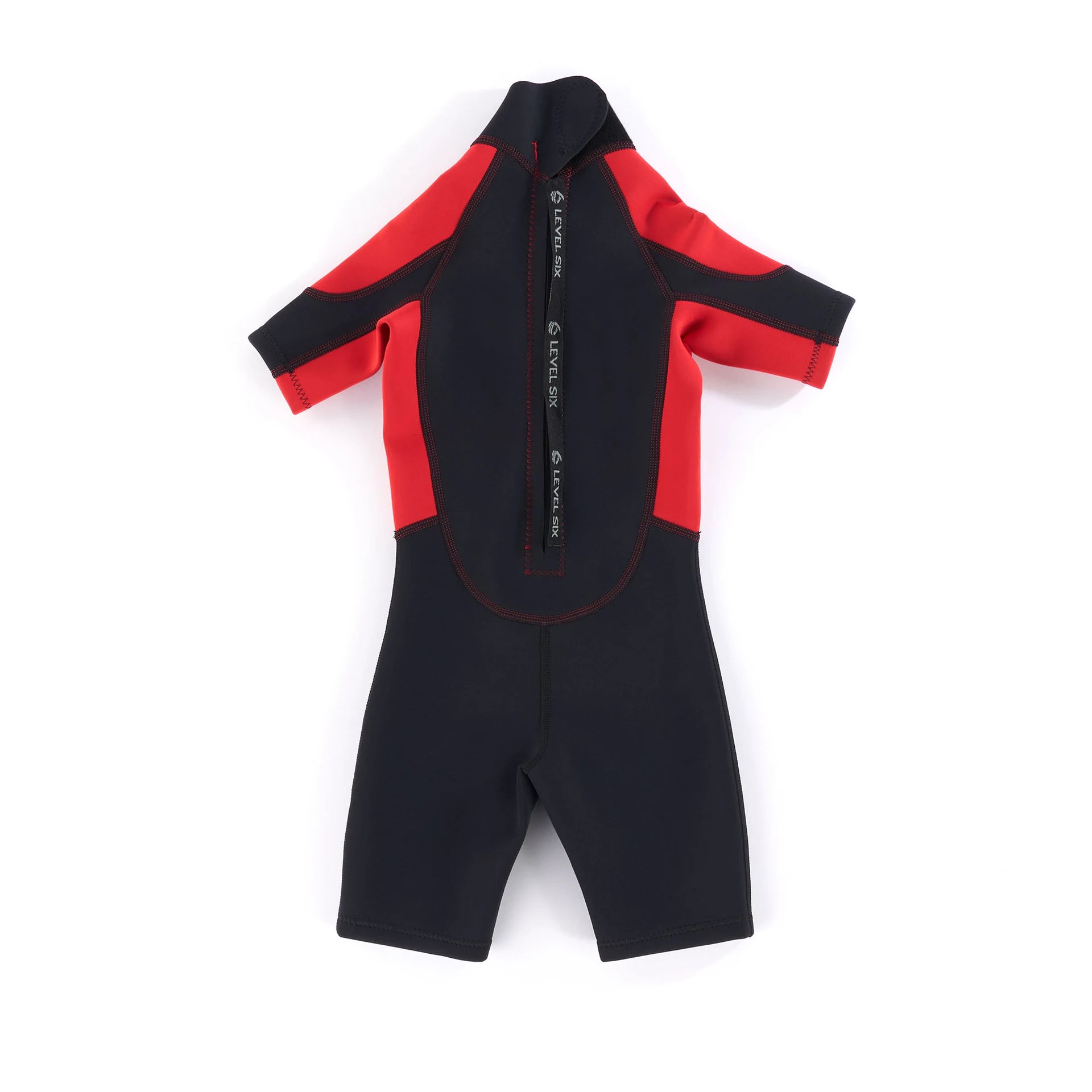 level-six-shorty-combinaison-n-opr-ne-enfant-rouge-2mm image 2