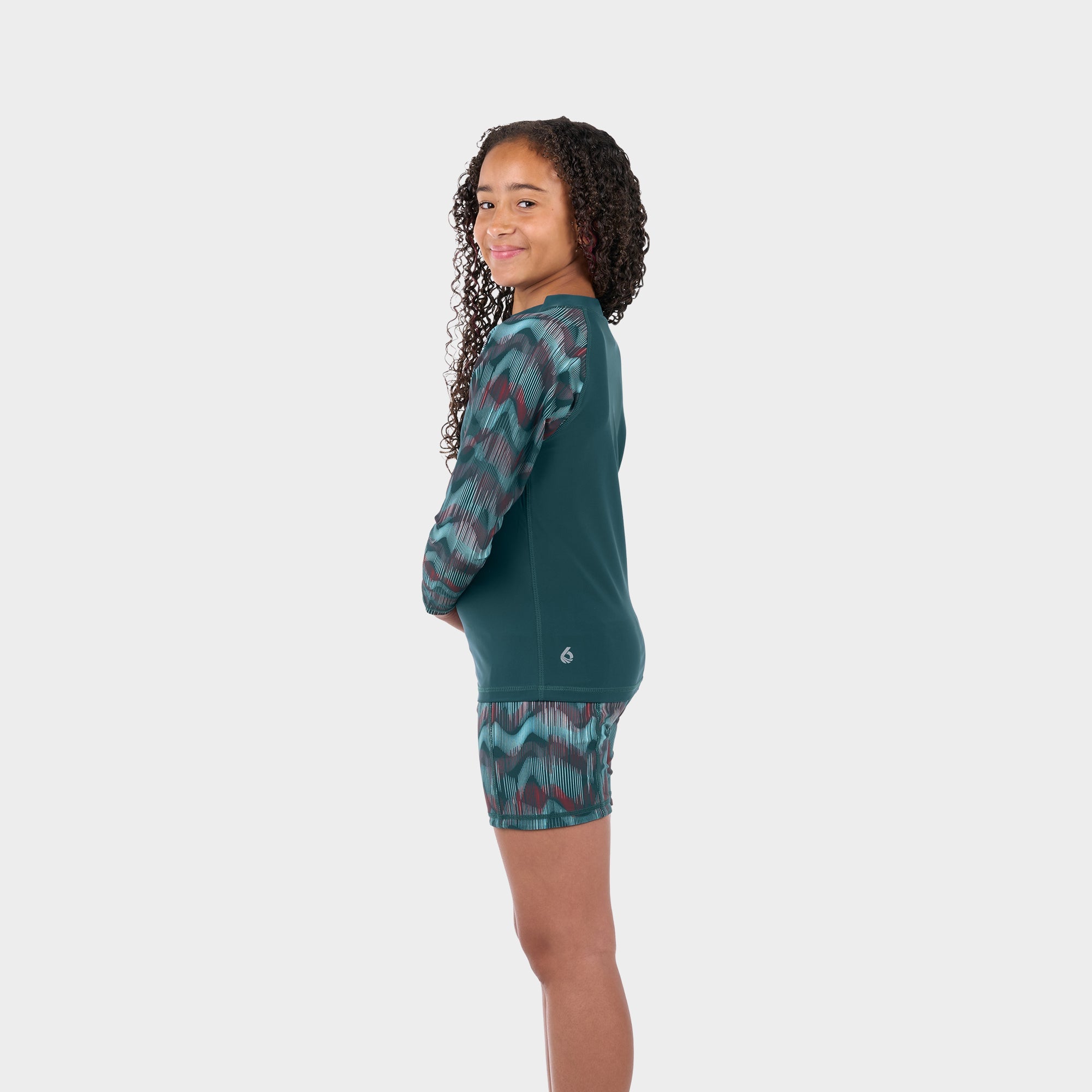 level-6-stella-lycra-anti-uv-enfant-10-ans-deep-teal-upf-50 image 2