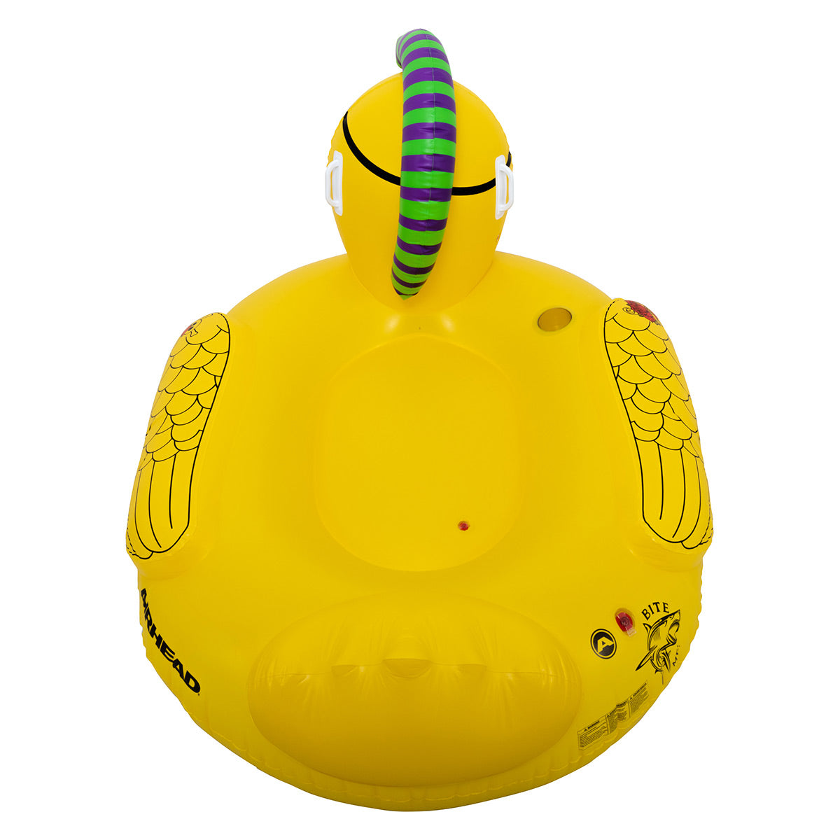 airhead-punk-duck-flotteur-piscine-canard-g-ant-jaune-porte-gobelet image 7