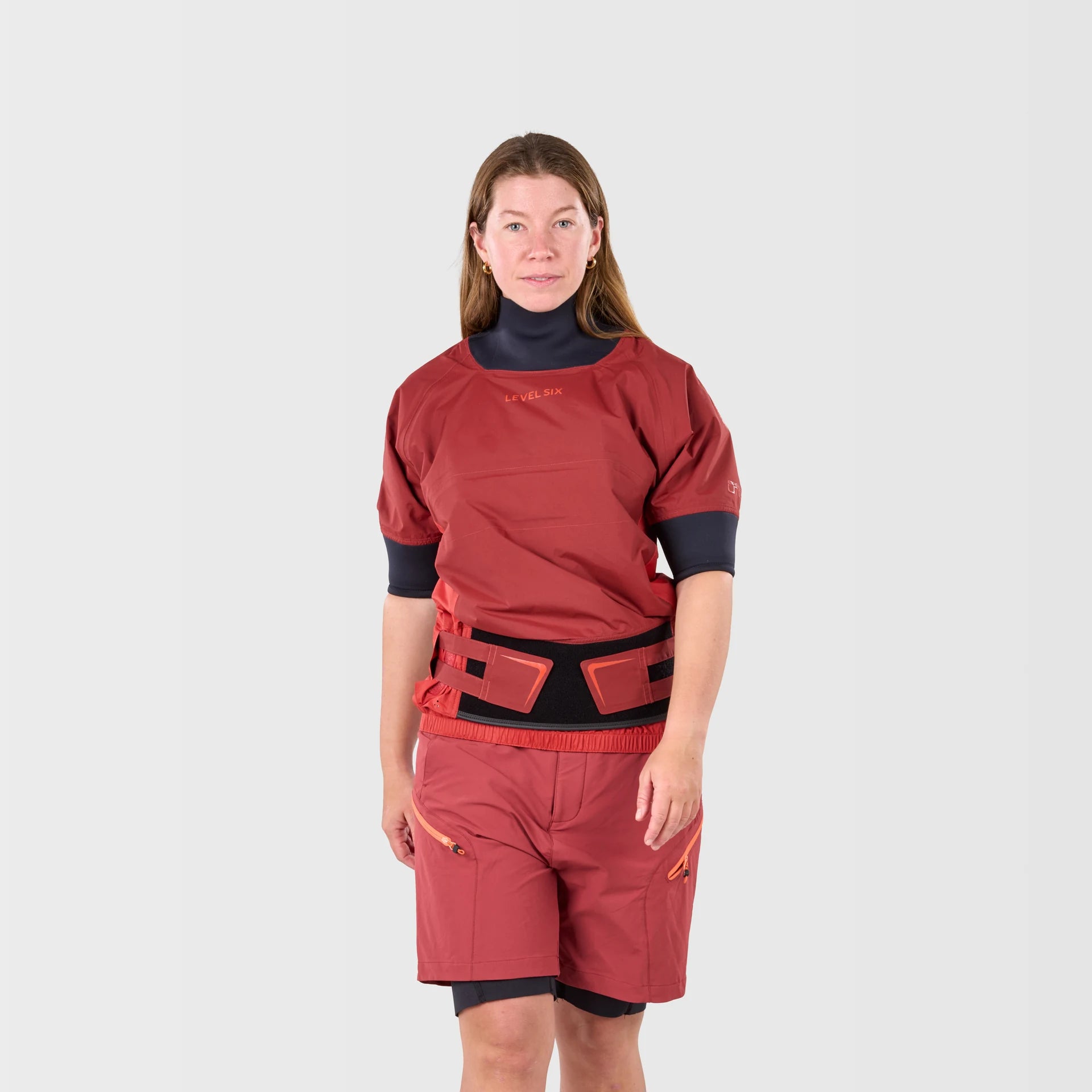 level-6-solstice-top-semi-dry-femme-fired-brick-manches-courtes image 3