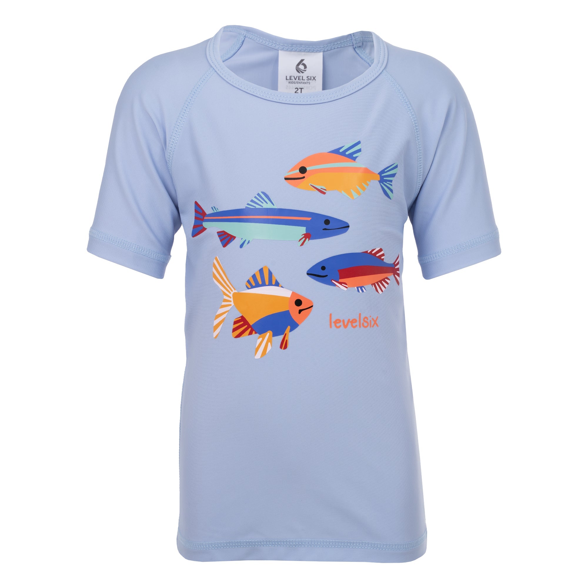 level-6-mackerel-t-shirt-anti-uv-enfant-manches-courtes image 1