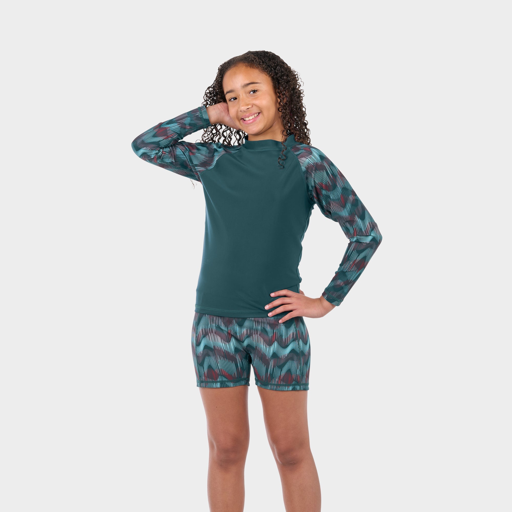 level-6-stella-lycra-anti-uv-enfant-10-ans-deep-teal-upf-50 image 4