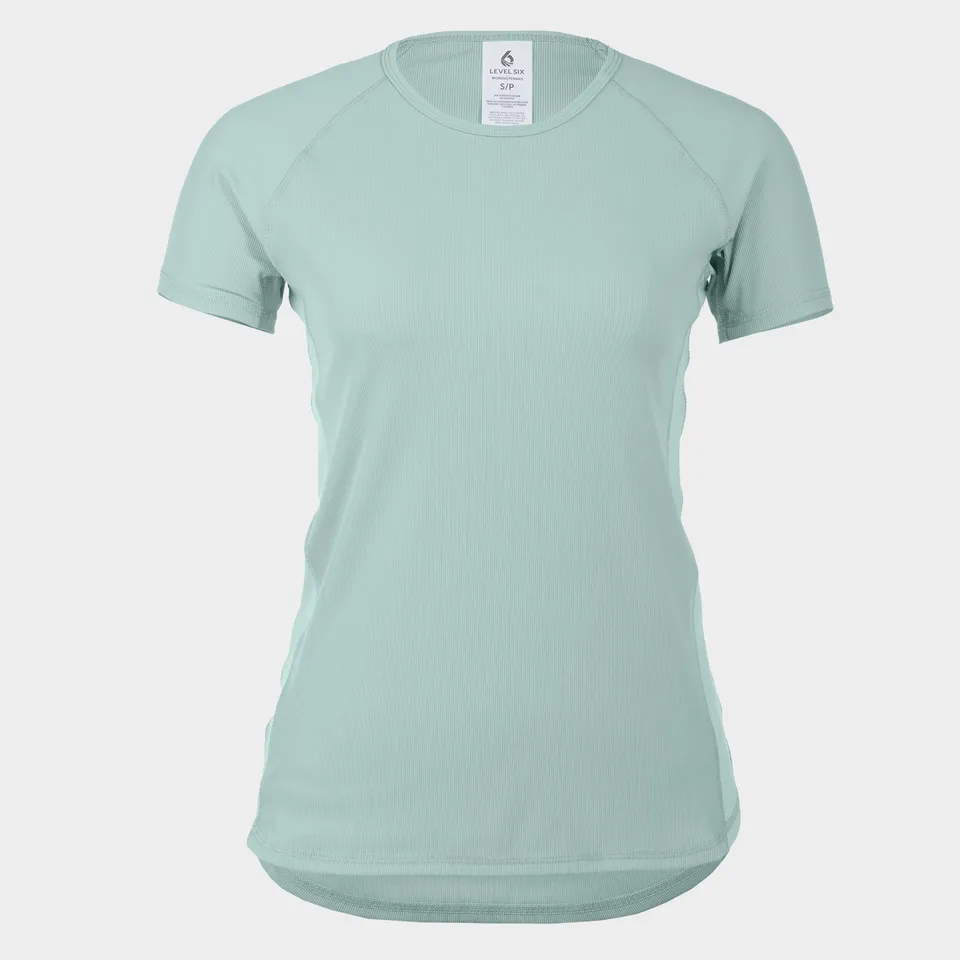 level-6-athena-t-shirt-anti-uv-femme-manches-courtes-bleu image 1