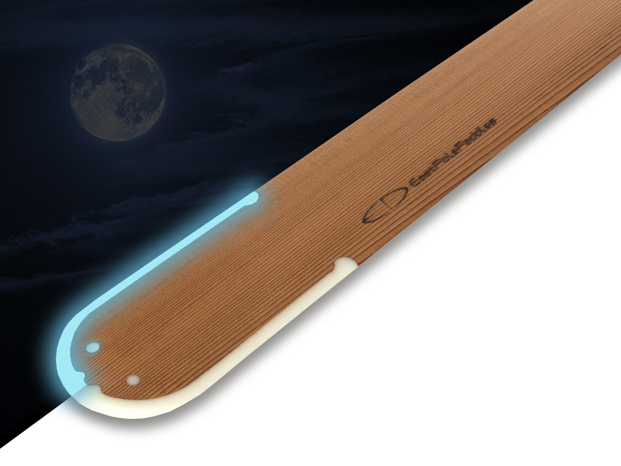 east-pole-nanook-boneedge-glow-pagaie-groenlandaise-lumineuse-220-cm image 1
