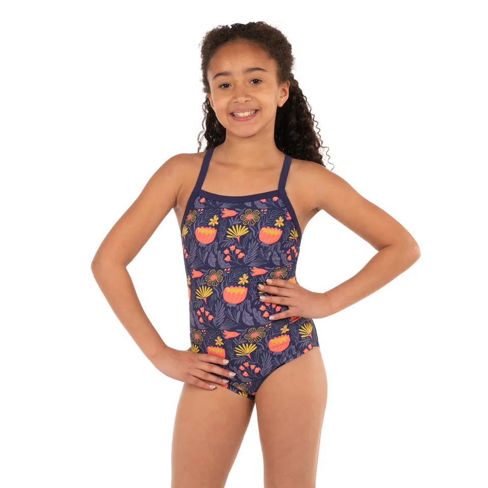 level-6-taylor-maillot-fille-une-pi-ce-corail-10y-upf50 image 1