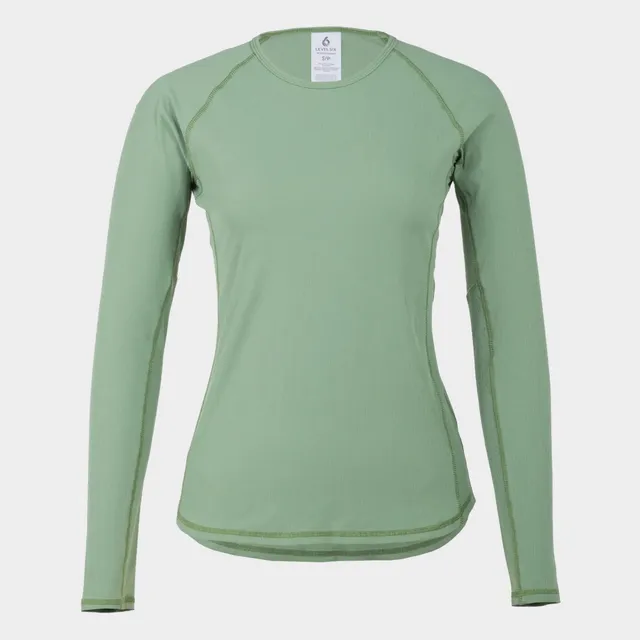 level-6-athena-t-shirt-anti-uv-femme-manches-longues-vert image 1