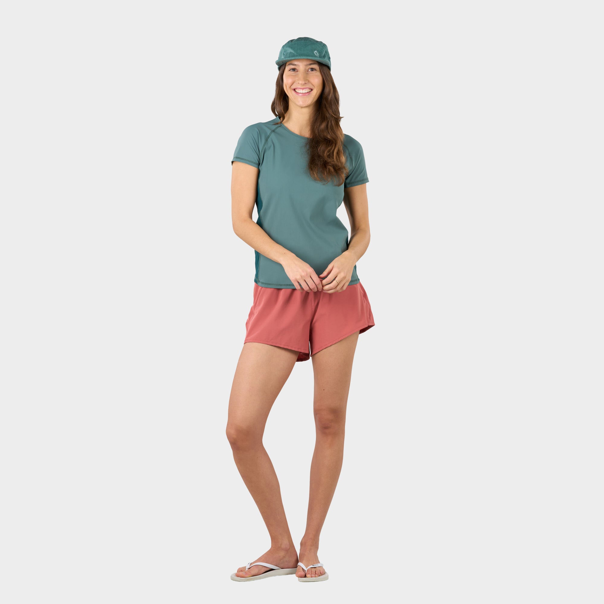 level-6-athena-t-shirt-anti-uv-femme-manches-courtes-bleu image 4