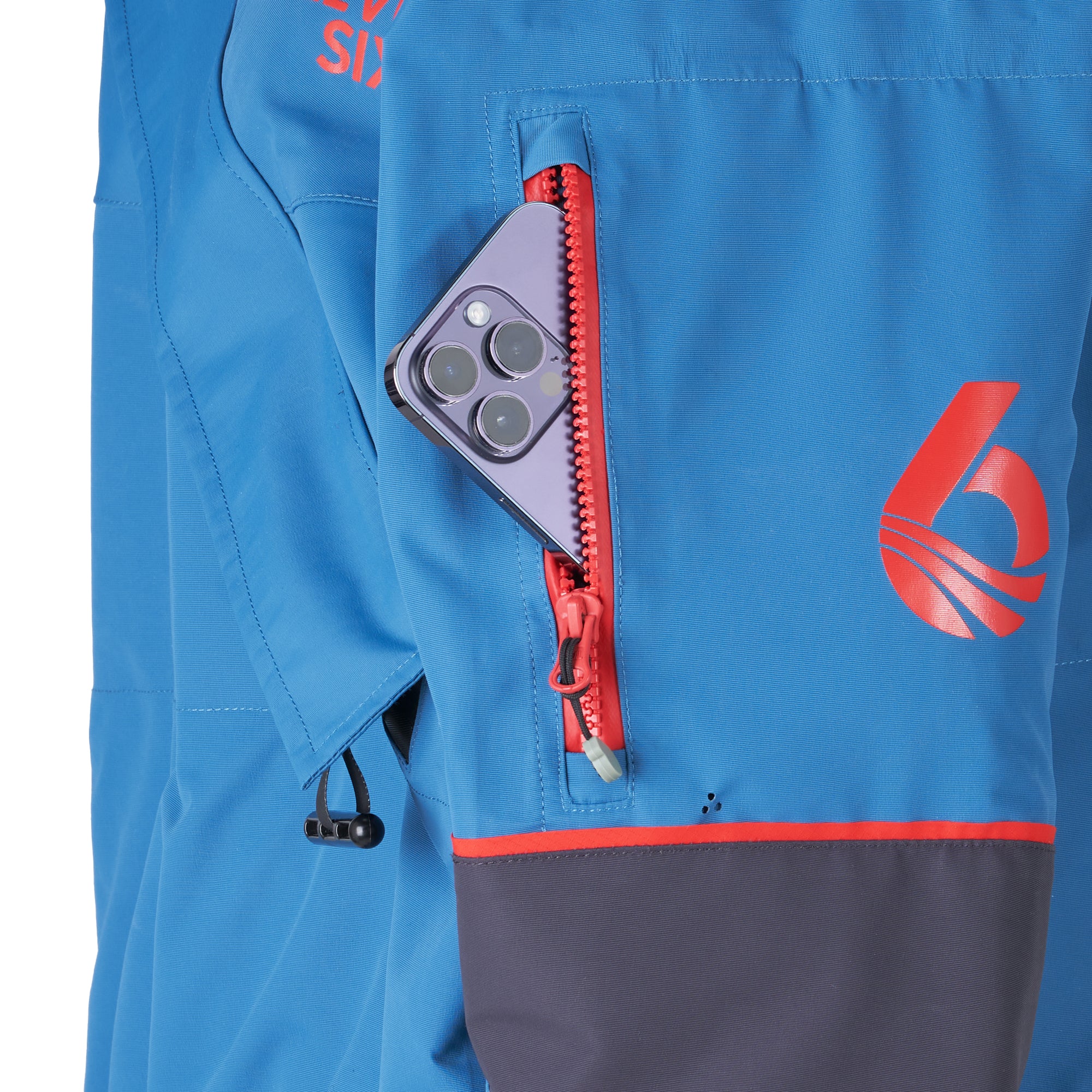 level-6-odin-dry-suit-combinaison-tanche-crater-blue-imperm-able image 4