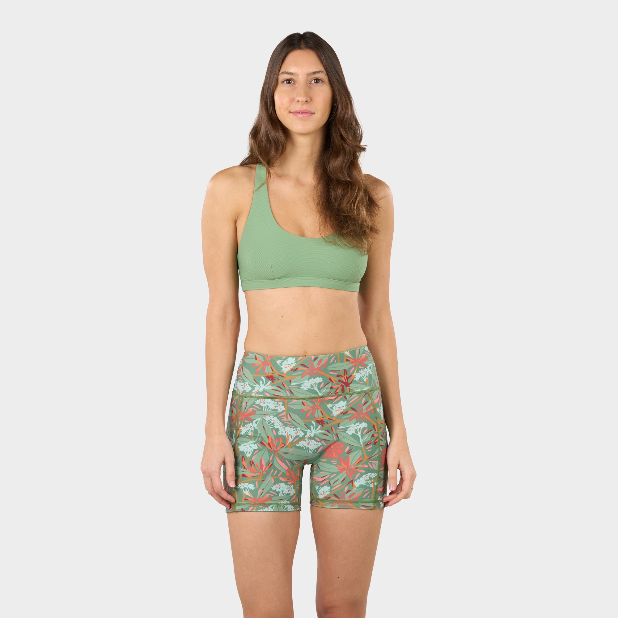 level-6-cove-reversible-short-bain-femme-shale-green image 2