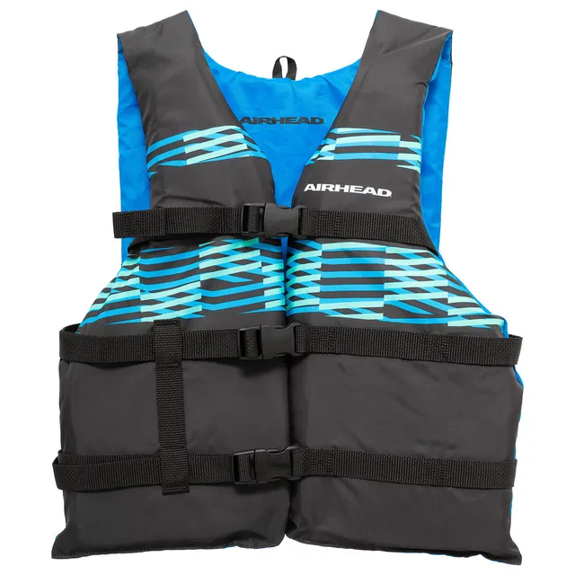 airhead-element-gilet-de-sauvetage-enfant-noir-et-bleu-ouvert image 1
