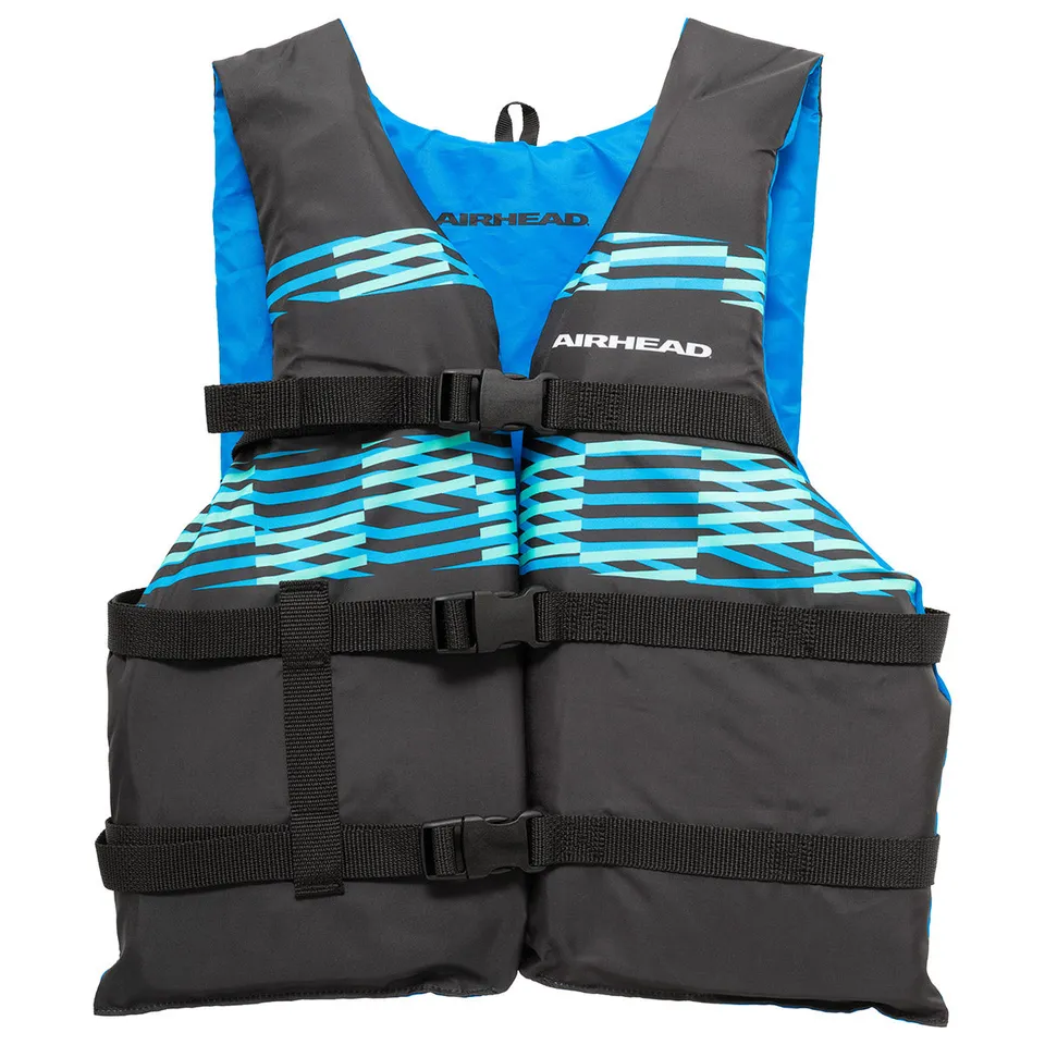 airhead-element-gilet-de-sauvetage-enfant-noir-et-bleu-ouvert image 1